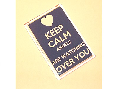 Keep Calm Angels Are Watching Over You Magnet